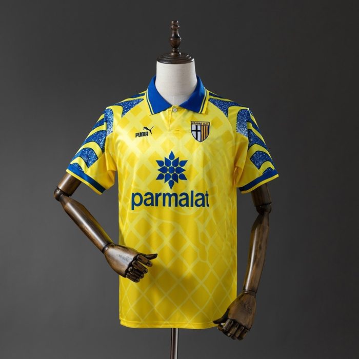 Parma 1995-1997 Retro Yellow Jersey - 图片 8