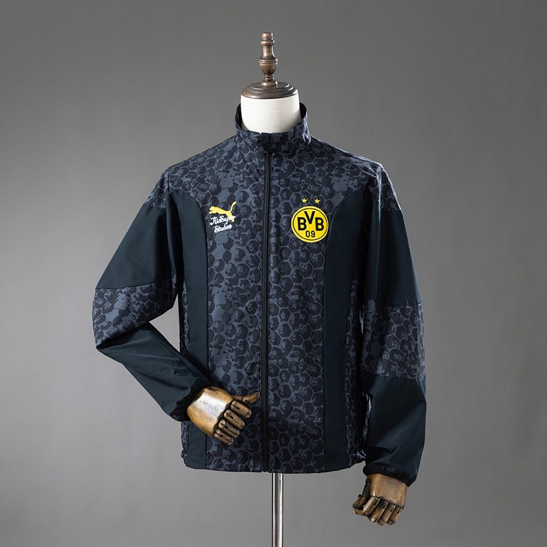 Borussia Dortmund Reversible Jacket Windbreaker - Black