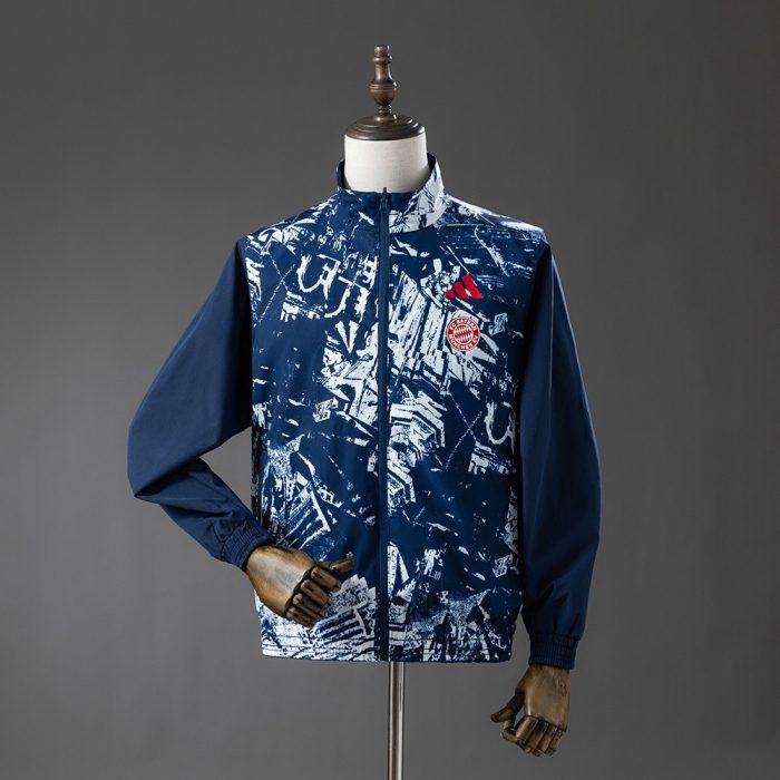 Bayern Munich 25/26 Reversible Jacket Windbreaker - Navy Blue - 图片 2