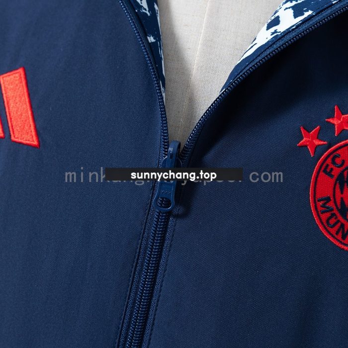 Bayern Munich 25/26 Reversible Jacket Windbreaker - Navy Blue - 图片 7
