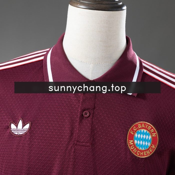 Bayern Munich 25/26 Polo - Maroon - 图片 7