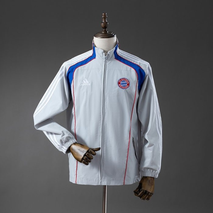 Bayern Munich Windbreaker - Light Grey - 图片 3