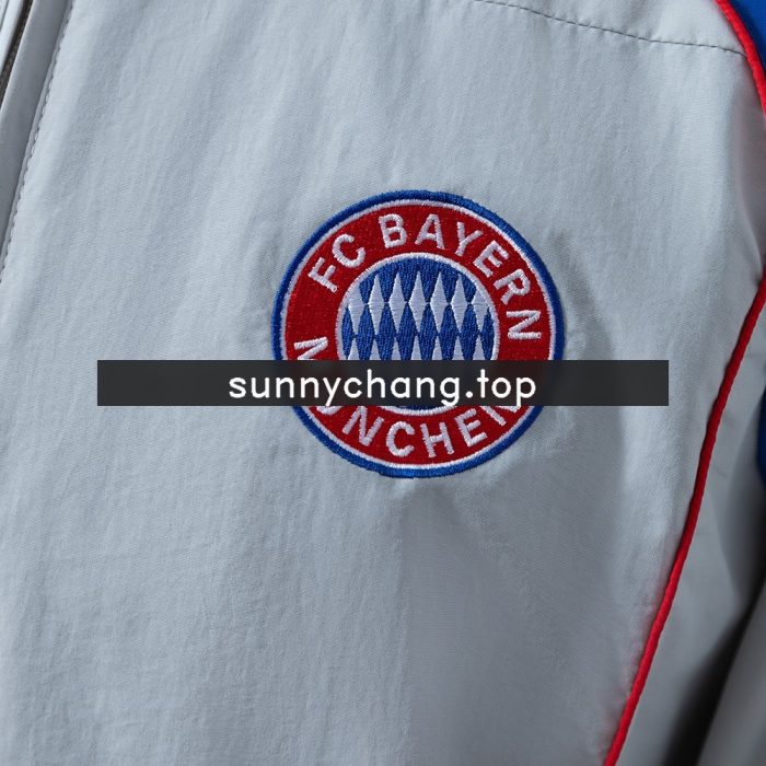 Bayern Munich Windbreaker - Light Grey - 图片 8