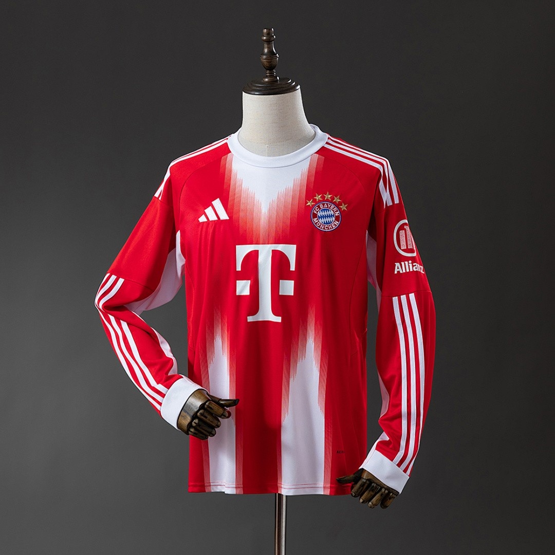 Bayern Munich 25/26 Home Long Sleeve Jersey