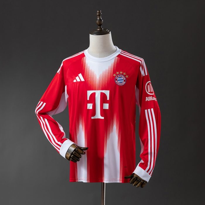 Bayern Munich 25/26 Home Long Sleeve Jersey - 图片 9