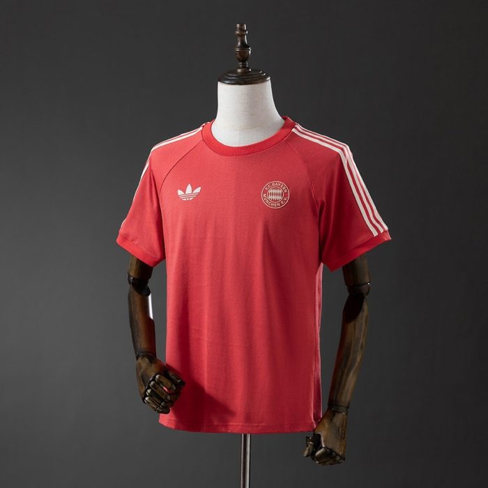 Bayern Munich Adicolor Classics 3-Stripes Red T-Shirt - 图片 7
