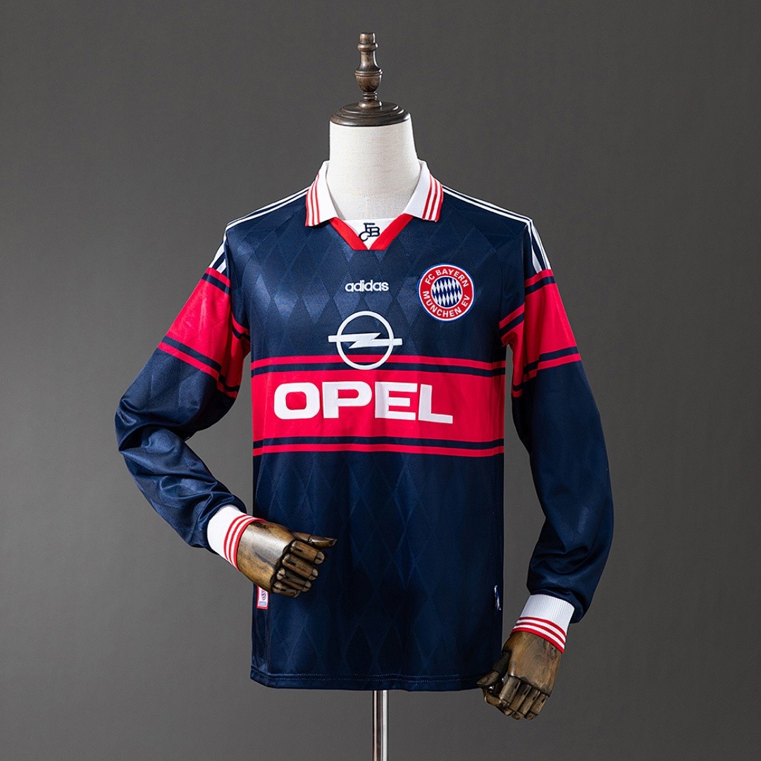 Bayern Munich 1997-1998 Away Long Sleeve Retro Jersey