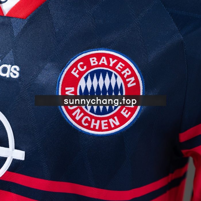 Bayern Munich 1997-1998 Away Long Sleeve Retro Jersey - 图片 4