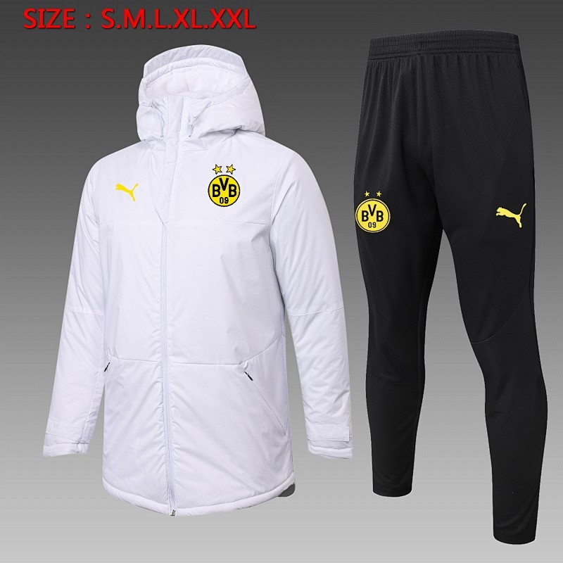 Borussia Dortmund White Cotton Jacket