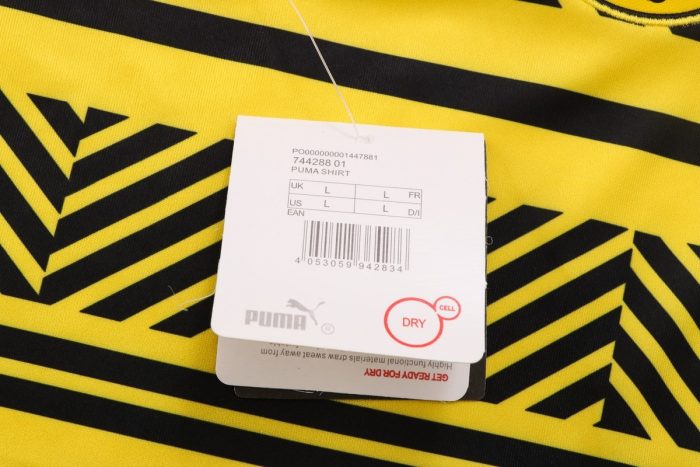 Borussia Dortmund 22-23 Yellow Short Sleeve Training Suit - 图片 4