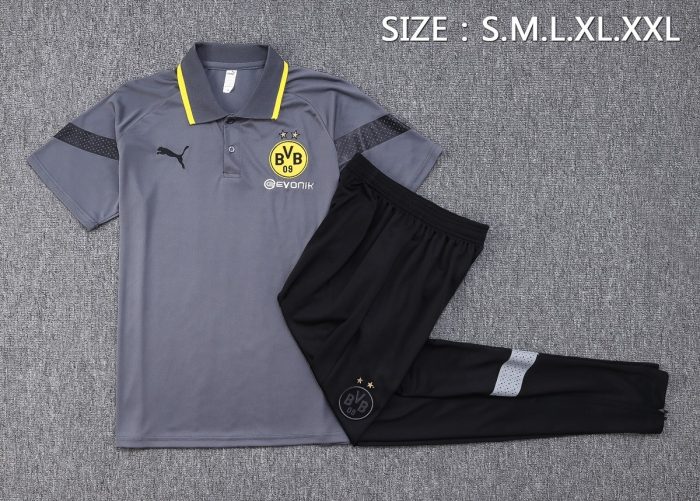 Borussia Dortmund 23-24 Grey Polo - 图片 2
