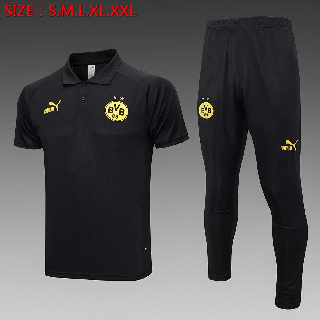 Borussia Dortmund 23-24 Polo Black