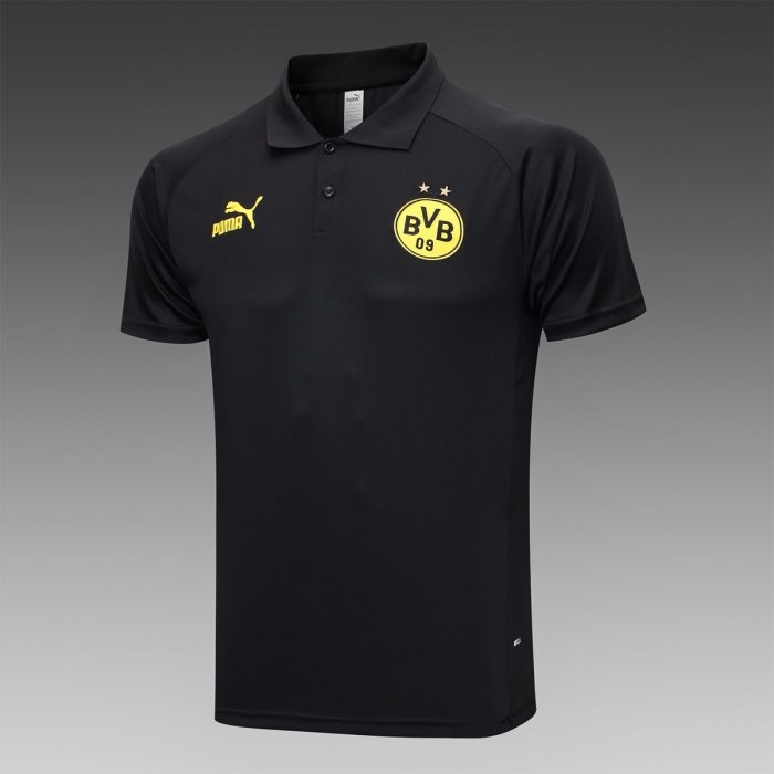 Borussia Dortmund 23-24 Polo Black - 图片 8