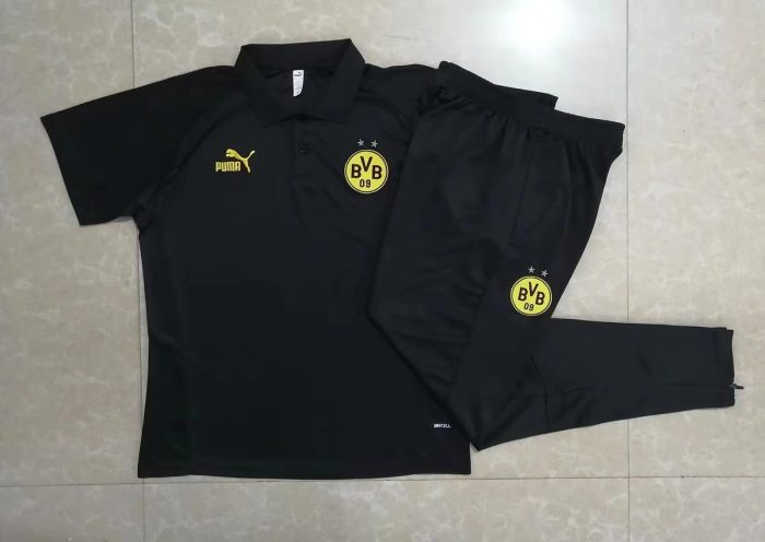 Borussia Dortmund 23-24 Polo Black - 图片 9