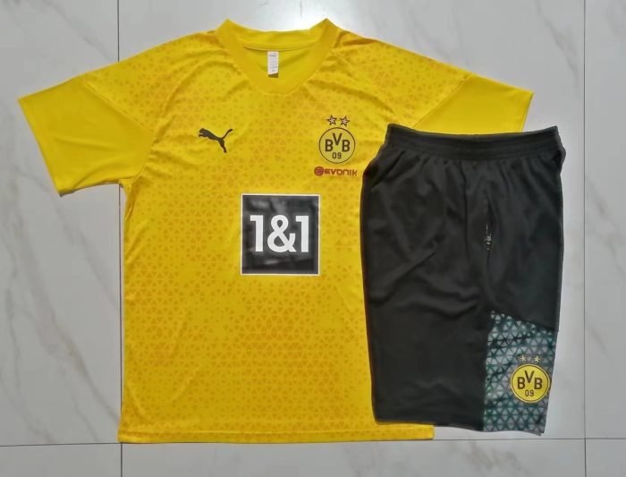 Borussia Dortmund 23-24 Yellow Short Sleeve Training Shirt - 图片 9