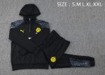 Borussia Dortmund 23-24 Half-Zip Hoodie Black - 图片 2