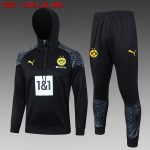 Borussia Dortmund 23-24 Half-Zip Hoodie Black - 图片 8