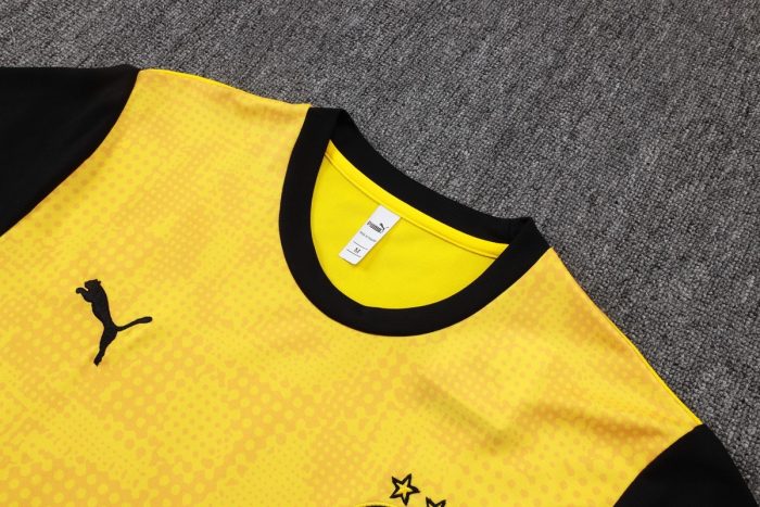 Borussia Dortmund Yellow Splatter Print Short Sleeve Training Shirt - 图片 6
