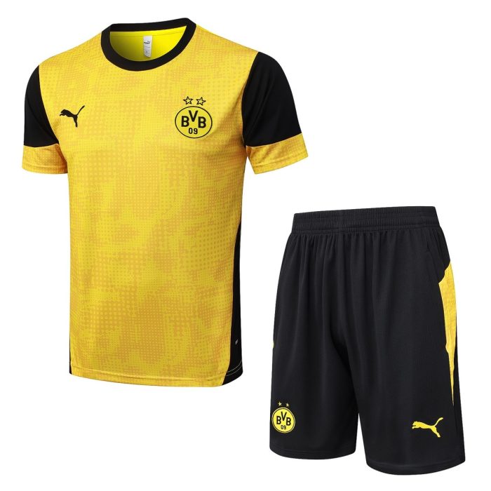 Borussia Dortmund Yellow Splatter Print Short Sleeve Training Shirt - 图片 8