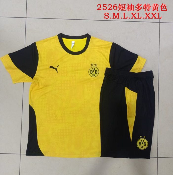 Borussia Dortmund Yellow Splatter Print Short Sleeve Training Shirt - 图片 9