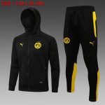 Borussia Dortmund 21/22 Long Zip Hoodie Black