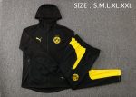 Borussia Dortmund 21/22 Long Zip Hoodie Black - 图片 2