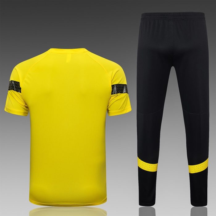 Borussia Dortmund 22-23 Yellow Short Sleeve Training Suit (with Pants) - 图片 2