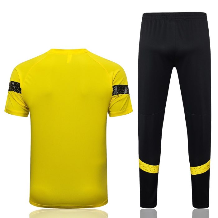 Borussia Dortmund 22-23 Yellow Short Sleeve Training Suit (with Pants) - 图片 3