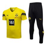 Borussia Dortmund 22-23 Yellow Short Sleeve Training Suit (with Pants) - 图片 5