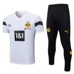 Borussia Dortmund 22-23 White Short Sleeve Training Suit (with Pants) - 图片 5