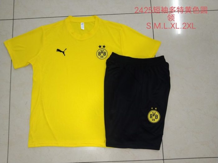 Borussia Dortmund 24-25 Yellow Short Sleeve Training Shirt - 图片 9