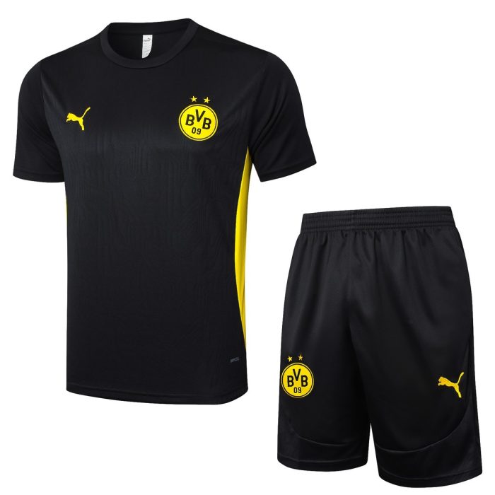 Borussia Dortmund 24-25 Black Short Sleeve Training Shirt - 图片 8