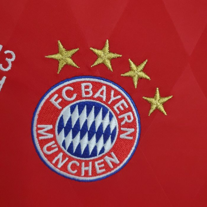 Bayern Munich 13/14 Champions League Home Retro Long Sleeve Jersey - 图片 8