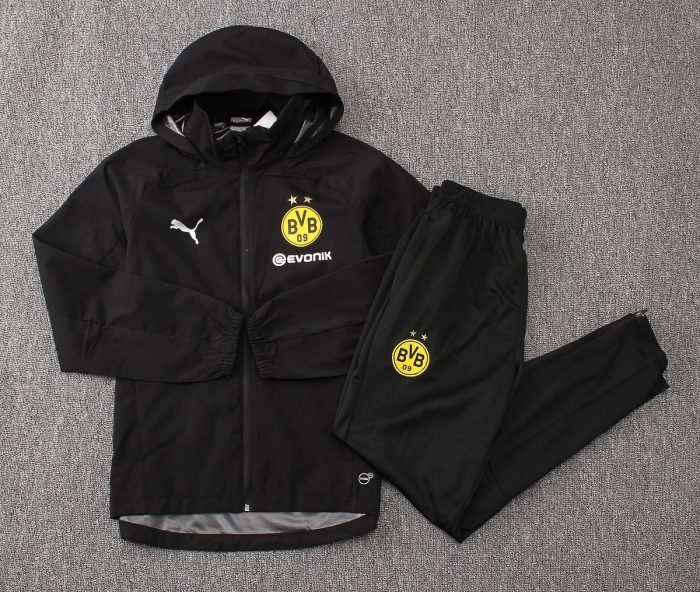 Borussia Dortmund 18-19 Black Windbreaker - 图片 5