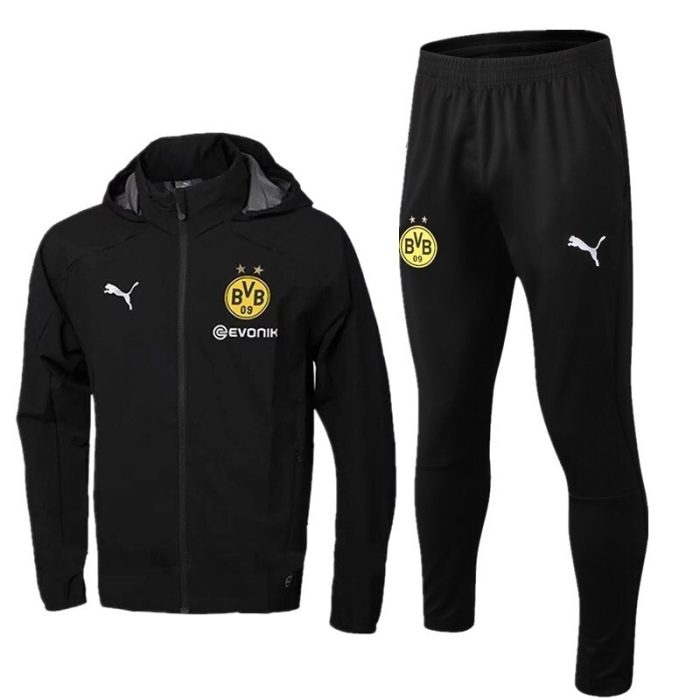 Borussia Dortmund 18-19 Black Windbreaker - 图片 9