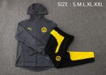 Borussia Dortmund 21/22 Long Zip Hoodie Gray - 图片 2