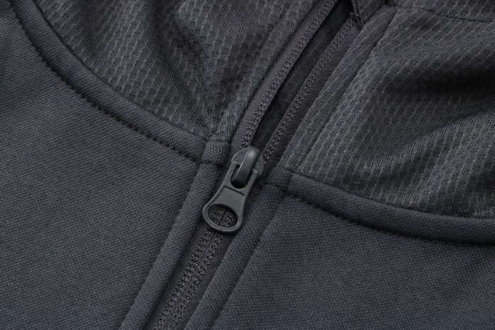 Borussia Dortmund 21/22 Long Zip Hoodie Gray - 图片 7