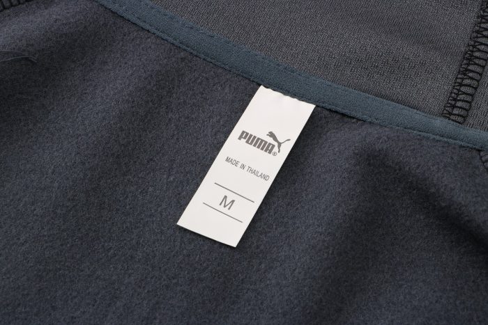 Borussia Dortmund 21/22 Long Zip Hoodie Gray - 图片 8