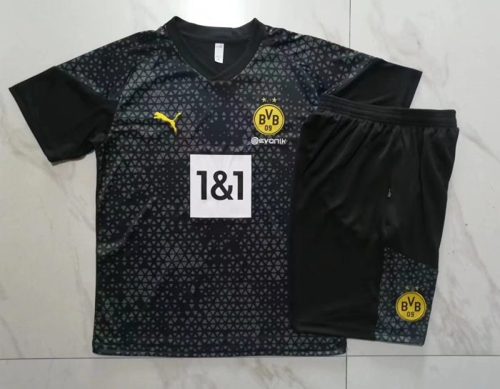 Borussia Dortmund 23-24 Black Short Sleeve Training Shirt - 图片 9