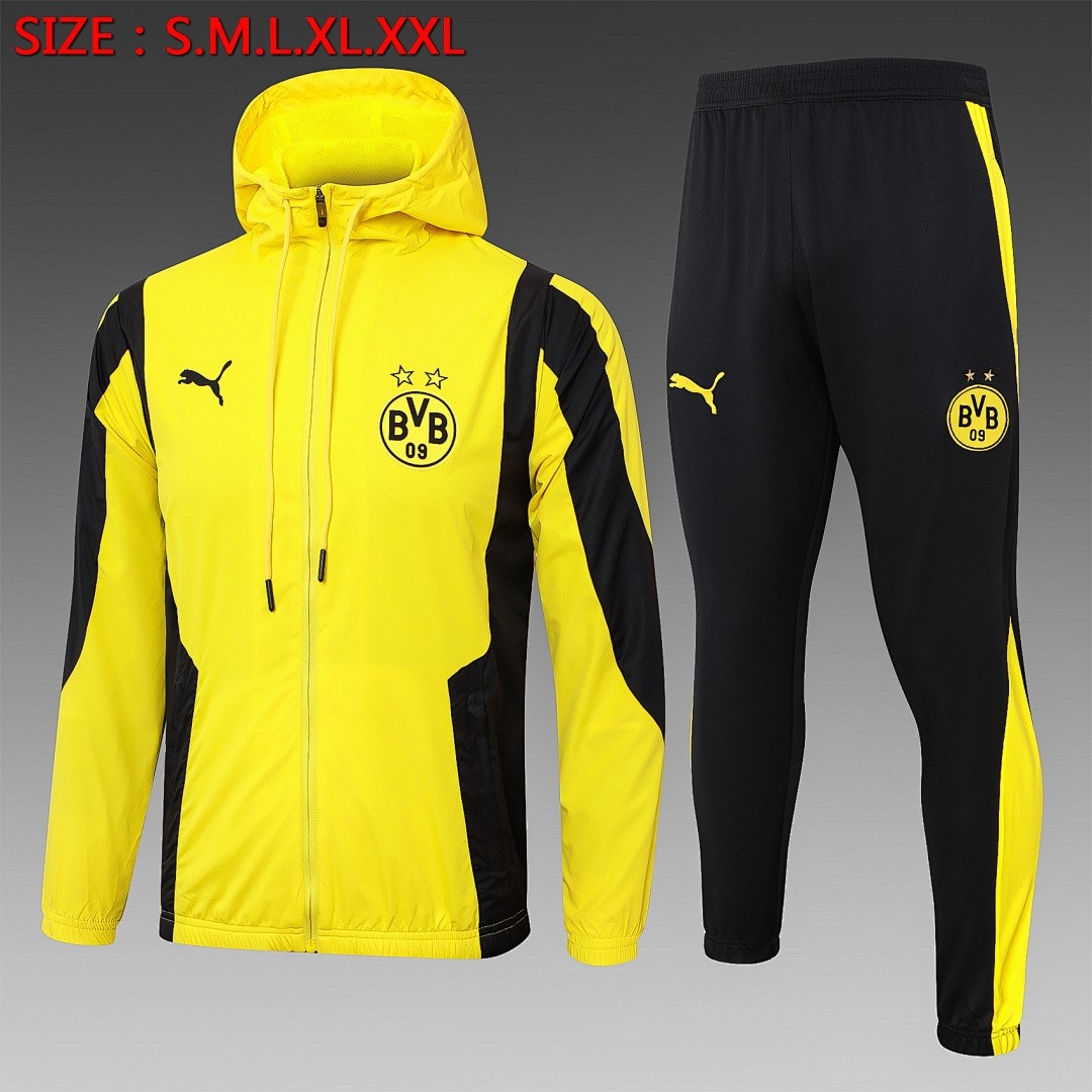 Borussia Dortmund 23-24 Yellow Windbreaker