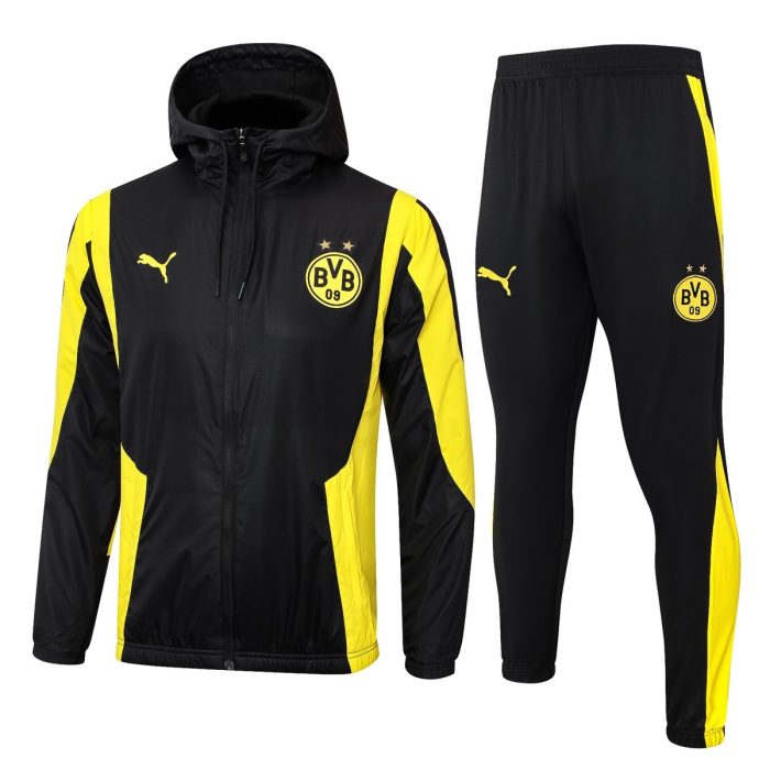 Borussia Dortmund 23-24 Windbreaker Black - 图片 8