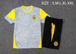 Borussia Dortmund Light Grey Splatter Print Short Sleeve Training Shirt - 图片 2