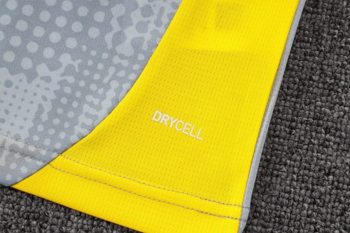 Borussia Dortmund Light Grey Splatter Print Short Sleeve Training Shirt - 图片 4