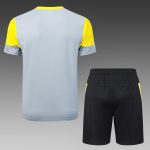 Borussia Dortmund Light Grey Splatter Print Short Sleeve Training Shirt - 图片 6
