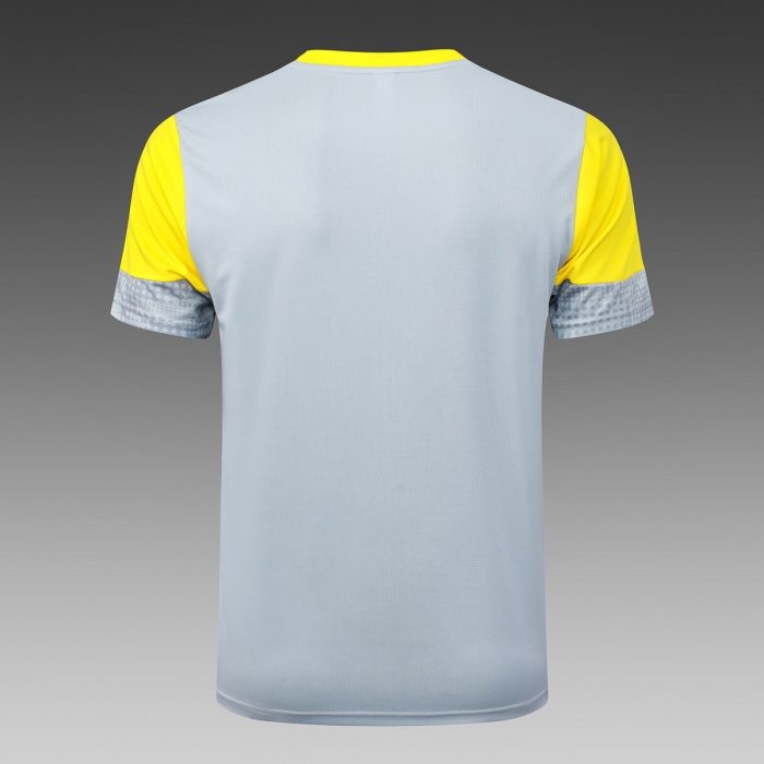 Borussia Dortmund Light Grey Splatter Print Short Sleeve Training Shirt - 图片 7