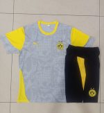 Borussia Dortmund Light Grey Splatter Print Short Sleeve Training Shirt - 图片 9