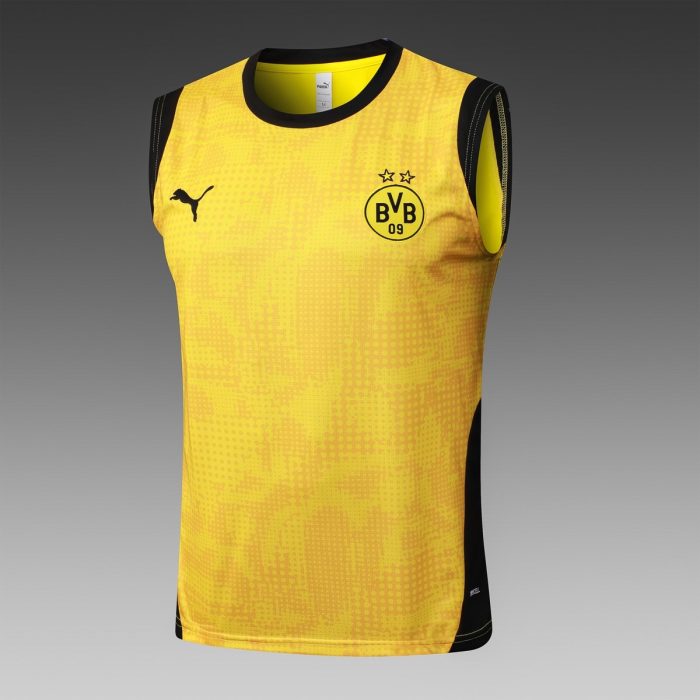 Borussia Dortmund Yellow Spray Print Vest - 图片 8