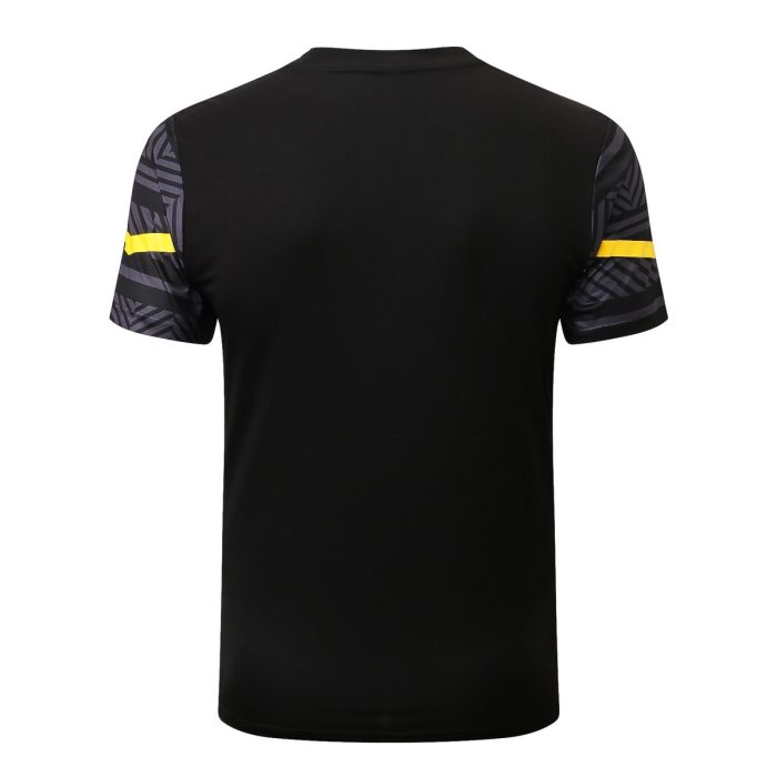 Borussia Dortmund 22/23 Short Sleeve Full Body Splatter Gray Training Suit - 图片 3