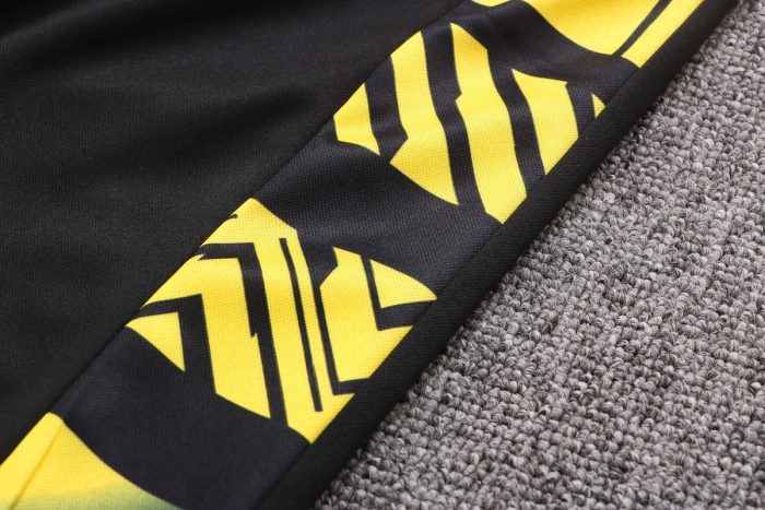 Borussia Dortmund 22/23 Short Sleeve Full Body Splatter Gray Training Suit - 图片 5