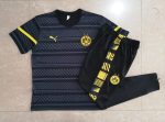 Borussia Dortmund 22/23 Short Sleeve Full Body Splatter Gray Training Suit - 图片 9
